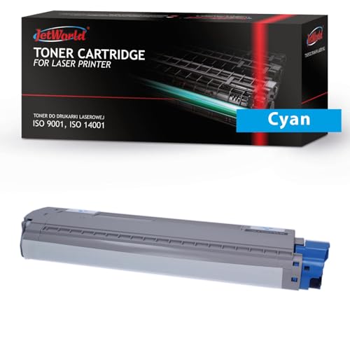 JetWorld Toner Kompatibel Oki 45862816 Cyan für MC873dn, MC873dnc, MC873dnct, MC873dnv, MC873dnx, MC883dn, MC883dnct, MC883dnv 10000 Seiten je Tonerkartusche, Hochwertiger Druck von JetWorld