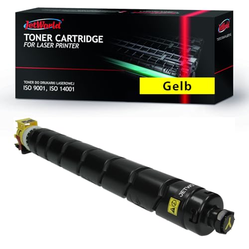 JetWorld Toner TK8385Y TK-8385Y 1T02YPANL1 Kompatibel für Kyocera TASKalfa 2554ci Gelb 20000 Seiten je Tonerkartusche, Hochwertiger Druck von JetWorld