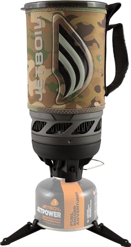 Jetboil Flash Campingkocher, Kochsystem für Rucksackreisen, Camo Brown, Camouflage von Jetboil