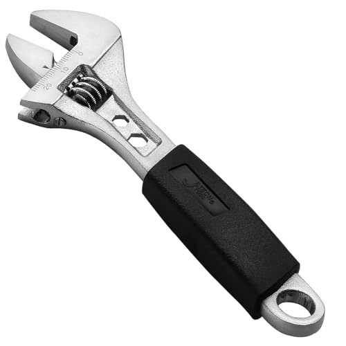 Jetech 150mm verstellbarer Schraubenschlüssel mit Softgrip-Griff - Max. 24mm - Professioneller Schalthebelschlüssel mit breiter Kaliberöffnung von Jetech