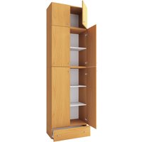 VCM Kleiderschrank Lona XXL Drehtüren, mit Aufsatz u. Schublade, Buche von VCM