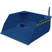 Eichinger® Schaufel mit Staplergabel-Durchschub, 1500 kg, 300 Liter enzianblau von Jungheinrich PROFISHOP