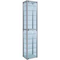 VCM Standvitrine Kavisa XXL, silber von VCM