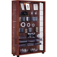 VCM Standvitrine Lumo Mini, Kern-Nussbaum von VCM