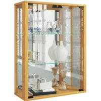 VCM Wandvitrine Udina mit Spiegel, inkl. LED-Beleuchtung, Buche von VCM