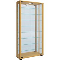 VCM Wandvitrine Vitrosa Maxi mit Spiegel, inkl. LED-Beleuchtung, Buche von VCM