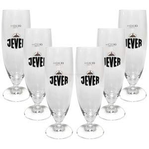 Jever Bierglas Bierpokal Glas Gläser-Set - 6x Pilstulpen 0,2l geeicht von Jever