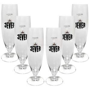 Jever Bierglas Bierpokal Glas Gläser-Set - 6x Pilstulpen 0,3l geeicht von Jever