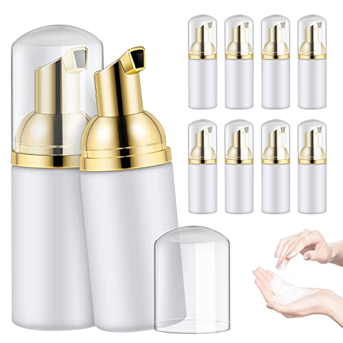 Jevina 30ml Parfümzerstäuber Schaum Seifenspender Pumpkopf(10 Stück), leerer Schaumseifenspender für nachfüllbare -Flüssighandseife, Duschgel, Wimpernshampoo von Jevina