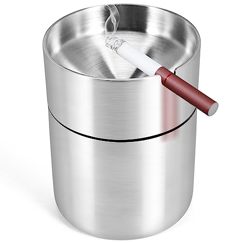 Jevina Aschenbecher mit Deckel,Edelstahl Auto Aschenbecher Rauchfreien Auto Zigarette Aschenbecher Halter Kreative Winddicht Geschhftsgeschenk Auto Auto Mit Deckel Aschenbecher Jevina Aschenbecher mit Deckel,Edelstahl Auto Aschenbecher Rauchfreien Auto Zigarette Aschenbecher Halter Kreative Winddicht Geschhftsgeschenk Auto Auto Mit Deckel Aschenbecher von Jevina