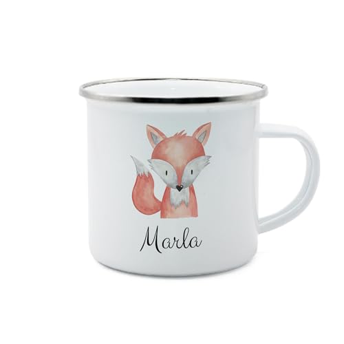 Jeweidea Personalisierte Tasse mit Namen Foto Emaille Tasse mit Hase Dinosaurier Gestalte Deine Eigene Einschulungsgeschenk Schulanfangsgeschenk Geschenk für Jungen Mädchen von Jeweidea