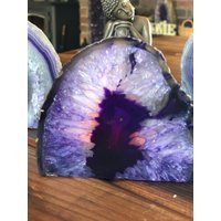 Große Lila Achat Ende Mikrokristallinen Quarz Teelichthalter Kerzenhalter Ornament Geschenk Große Lila Achat Ende Mikrokristallinen Quarz Teelichthalter Kerzenhalter Ornament Geschenk von JewelCrystalsLtd