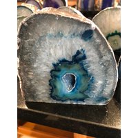 Große Petrol Achat Ende Mikrokristalline Quarz Silber Vergoldet Teelicht Kerzenhalter Große Petrol Achat Ende Mikrokristalline Quarz Silber Vergoldet Teelicht Kerzenhalter von JewelCrystalsLtd