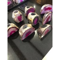 Große Rosa Achat Ende Mikrokristallinen Quarz Gold Vergoldet 24Ct Teelicht Kerzenhalter Große Rosa Achat Ende Mikrokristallinen Quarz Gold Vergoldet 24Ct Teelicht Kerzenhalter von JewelCrystalsLtd