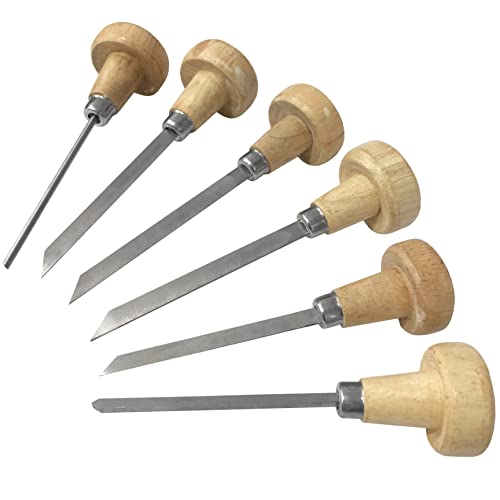 6 graviermeister Gravers mit Holz Griffe Werkzeug Uhr von Jewellers Tools