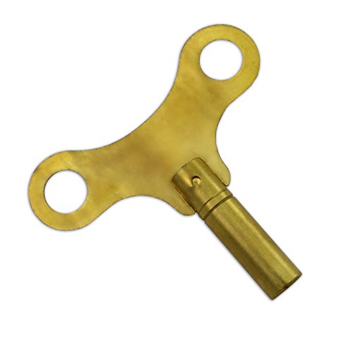 6 mm Schlüssel aus Messing für Uhren zum Aufziehen, geflügelt, Opas Aufziehschlüssel für mechanische Wanduhren von Jewellers Tools