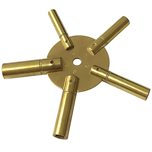 Brass Clock Spider Key Winding Keys 2 – 10 New Tool by Jewellers Tools von Jewellers Tools