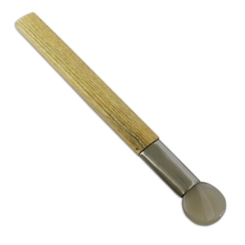 Runder flacher Polierer aus Achat für Metall-, Ton- und Schmuckhersteller - 22 cm formendes Werkzeug von Jewellers Tools