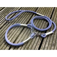 Premium Hundeleine Leine Aus Kletterseil Mit Takelung in Silber von JewelsNapfgerecht
