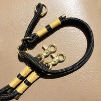 Set Halsband Und Leine Für Den Hund Ppm-Seil Tauhalsband Tauleine Mit Leder Takelung von JewelsNapfgerecht