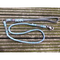 Tauleine Mit Handschlaufe Aus Fettleder Geflochten Satinband von JewelsNapfgerecht