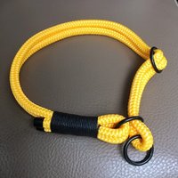 Zugstopp Halsband Tauhalsband Mit Ledertakelung Hund von JewelsNapfgerecht