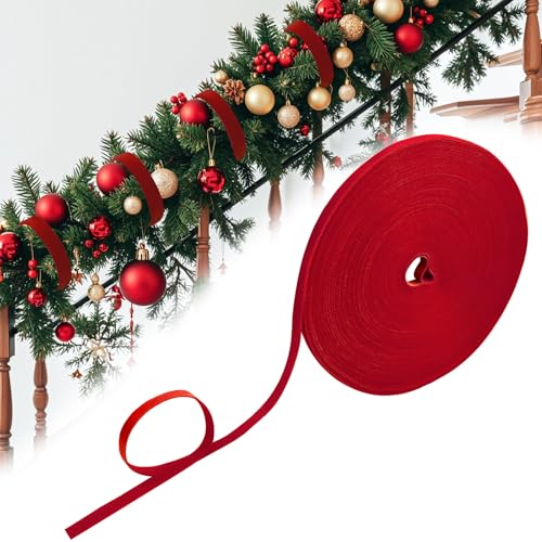 Weihnachtsgirlande mit Klettverschluss, dekorativer Kranzhalter, verstellbare Weihnachtsgirlande, Krawattenrolle, zuschneidbar, Nylon, Girlande, Aufhänger für Weihnachtsbaum, Treppengeländer Weihnachtsgirlande mit Klettverschluss, dekorativer Kranzhalter, verstellbare Weihnachtsgirlande, Krawattenrolle, zuschneidbar, Nylon, Girlande, Aufhänger für Weihnachtsbaum, Treppengeländer von Jeyeou