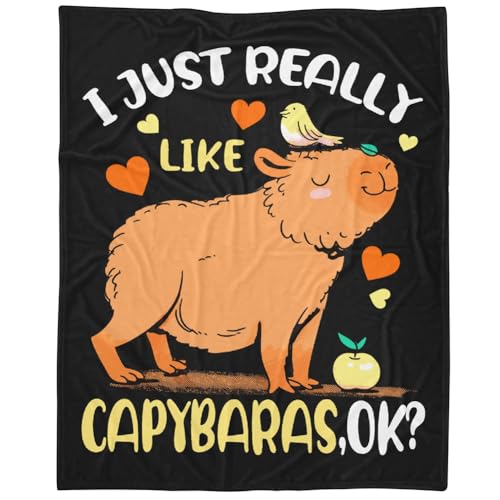 Capybara Decke Capybaras Blanket Tier Capybaras Decke Capybara Decken Super Warm Blanket Soft Flannel Blankets Bedroom Blanket Cuddly Blanket Couch Blanket Sofa Blanket 75 * 100cm von JiNks