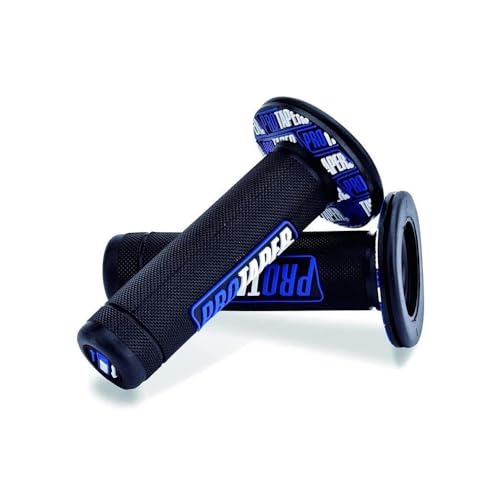 JiaWell 7/8" 22mm Universal Powersports Griffe Motorrad HandleGrips Pro Dirt Pit Bike Griffe Kompatibel Mit Yamaha Honda Kawasaki BMW Suzuki ATV Pocket Bikes Mini Quads(Blau-1) von JiaWell