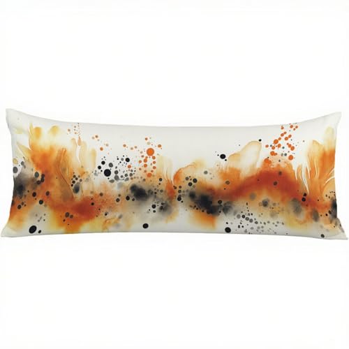 Seitenschläferkissen Bezug 145x40 Karamellfarbe Kissenbezug Grau Muster kopfkissen, Doppelseitig Drucken Samt Pillow Case, Body Pillow Schwangerschaftskissen & Seitenschläferkissen 40 x 145 w-11572 von Jiacgrtef