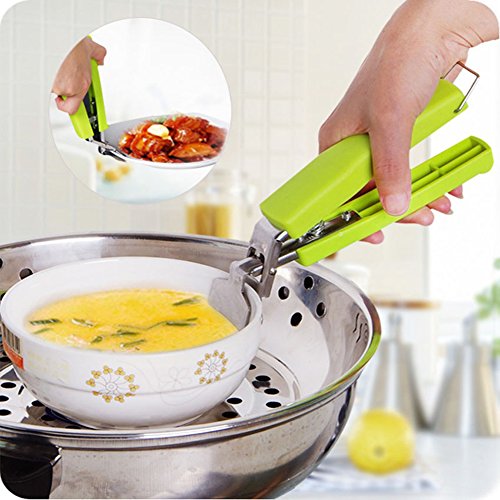Edelstahl Anti-Hot Pot Pfanne Hot Dish Teller Schüssel Greifer Clip Safe Zange Träger Halter Klemme Küchenwerkzeug zufällige Farbe Edelstahl Anti-Hot Pot Pfanne Hot Dish Teller Schüssel Greifer Clip Safe Zange Träger Halter Klemme Küchenwerkzeug zufällige Farbe von ONEKOU