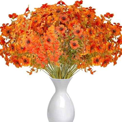 6 Bündel Künstliche Herbstblumen,Herbstzweige Herbstdeko,Künstliche Herbststrauß,Kunstblumen Herbst Deko,Herbst Deko Künstliche Blumen,Herbstzweige für Innen Draußen Tisch Balkonkasten Blumenkasten von Jiahuade
