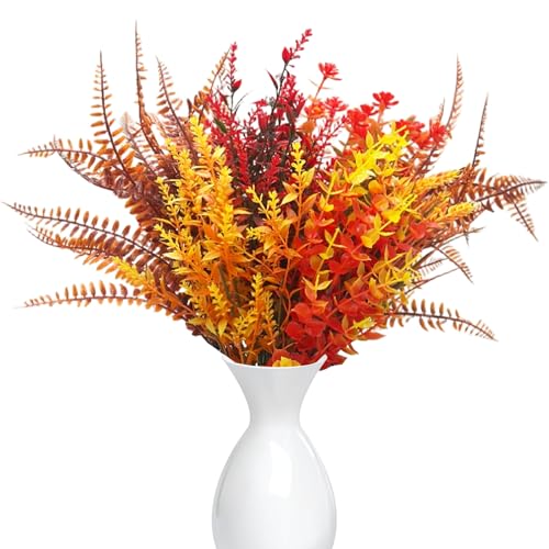 9 Bündel Künstliche Herbstblumen,Herbstzweige Herbstdeko,Künstliche Herbststrauß,Kunstblumen Herbst Deko,Herbst Deko Künstliche Blumen,Herbstzweige für Innen Draußen Tisch Balkonkasten Blumenkasten von Jiahuade