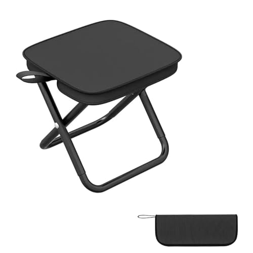 Jiahuade Tragbarer Klapphocker,Camping Hocker 30cm,Campinghocker Faltbar,Gartenhocker,Leicht Sitz Falthocker,Klappstuhl,Mini-Klapphocker,mit Aufbewahrungsbeutel,für Reisen Wandern Garten von Jiahuade