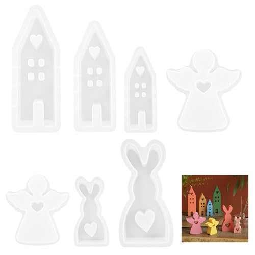 Ostern Silikonform,3D Osterhase Silikonform,Hasenform für Ostern,Gießformen Silikon,Silikonform Ostern 3D,Kerzen Silikonform Engel,Silikonform Hase,Silikonformen Gießformen von Jiahuade