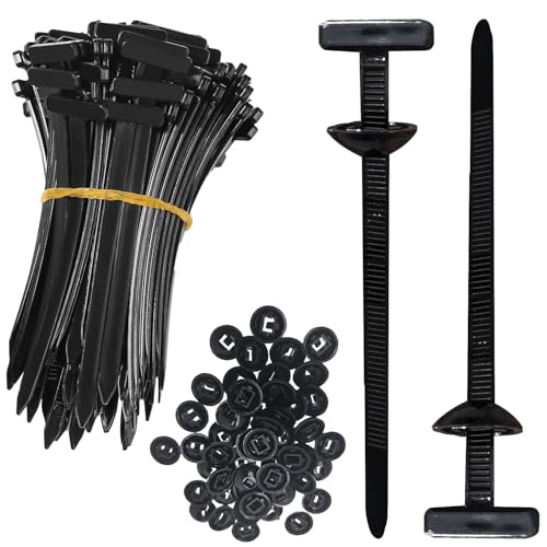 Universal-Kabelbinder-Schnalle,30/50/100 Stück Kabelbinder-Verschluss Für Reparaturen,Heavy Duty Self-Locking Nylon Zip Ties Holder,Multipurpose Plastic Cable,Werkzeug für tägliche Reparature von Jiahuade