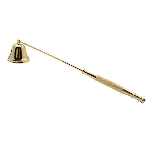 Jiakalamo Kerzenlöscher, glockenförmiger Sicherheits-Kerzenlöscher aus Edelstahl für den Haushalt (Gold) von Jiakalamo