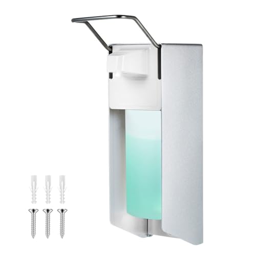 Seifenspender Wandbefestigung, Eurospender 500 Ml Desinfektionsspender Wand Aluminium Seifenspender Wandbefestigung Mit Ellbogendruck Für Handseife und Desinfektionsmittel, weiß, Aluminium Seifenspender Wandbefestigung, Eurospender 500 Ml Desinfektionsspender Wand Aluminium Seifenspender Wandbefestigung Mit Ellbogendruck Für Handseife und Desinfektionsmittel, weiß, Aluminium von Jialuodeng