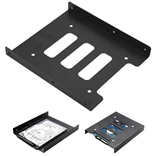 Jiamins Halterung für Festplatten für PC, Halterung aus Metall, für SSD von 2,5 Zoll bis 3,5 Zoll von Jiamins