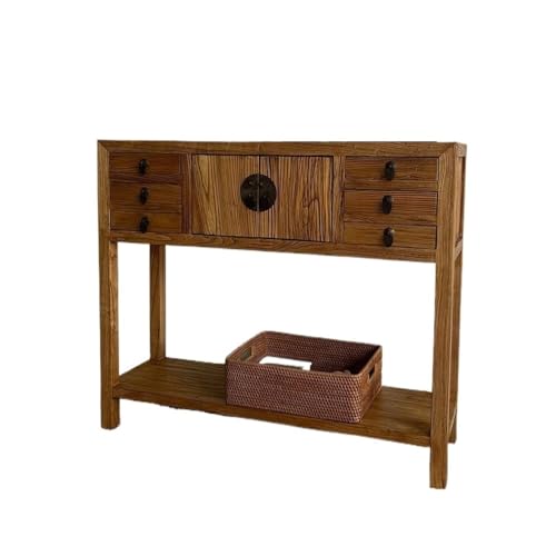 Jian1004 Eingangstisch, Eingangsschrank aus Massivholz mit Schubladen - Schmales Sideboard zur Aufbewahrung im Flur, Konsolentisch for das Esszimmer von Jian1004