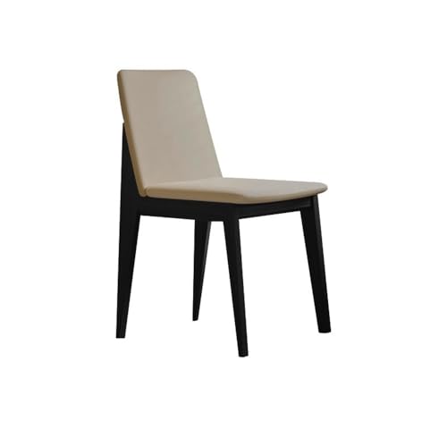 Jian1004 Esszimmerstuhl, Esszimmerstuhl aus massivem Holz, stabile, leichte Rückenlehne, natürliche Holzmaserung(Black) von Jian1004