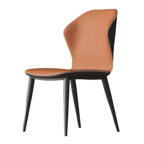 Jian1004 Esszimmerstuhl, Mid Century Modern Esszimmerstühle Gepolsterte Küchenstühle ohne Armlehnen(Orange) von Jian1004