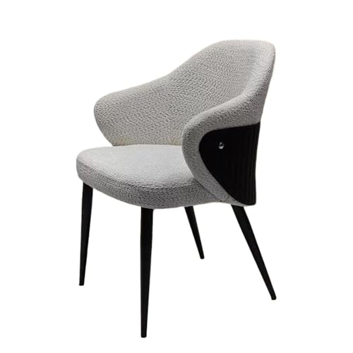 Jian1004 Esszimmerstuhl, Minimalistischer Konferenzstuhl aus Metall for Hotels und Büros(Creamy-White) von Jian1004