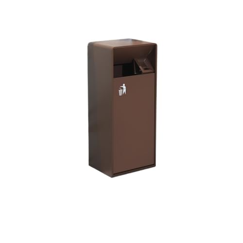 Mülleimer für draußen, Aschenbecher-Mülleimer aus Edelstahl for den Außenbereich for die Hotellobby und den gewerblichen Gebrauch(Brown,L) von Jian1004