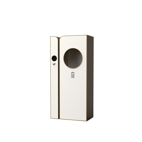 Mülleimer für draußen, Rauchlöschender Mülleimer for den gewerblichen Außenbereich - Obstschalenbehälter aus Edelstahl(White) von Jian1004