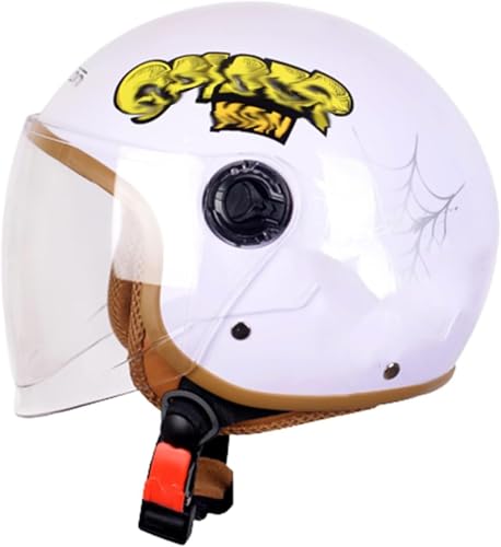 3/4-Halbhelm Für Kinder Mit Offenem Gesicht,ECE-Zugelassen,Für Jugendliche, Kinder Und Kleinkinder, Für Straßen-Dirtbikes, Atvs, Für Elektrofahrräder, Roller, Mopeds Und Go-Karts A9,46-54cm 3/4-Halbhelm Für Kinder Mit Offenem Gesicht,ECE-Zugelassen,Für Jugendliche, Kinder Und Kleinkinder, Für Straßen-Dirtbikes, Atvs, Für Elektrofahrräder, Roller, Mopeds Und Go-Karts A9,46-54cm von JianJud