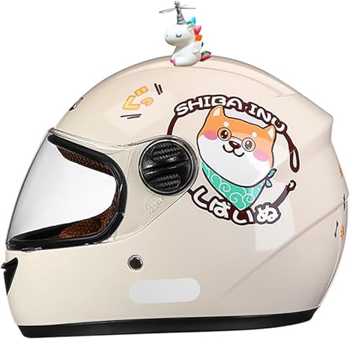 Integralhelm Für Kinder, Motorrad, ECE-Geprüft, Kinder-Tretroller, Quad, Fahrrad, Roller, Helm Mit Sonnenblende Und Abnehmbarem Schal, Alter 3–12 A2,48-55cm Integralhelm Für Kinder, Motorrad, ECE-Geprüft, Kinder-Tretroller, Quad, Fahrrad, Roller, Helm Mit Sonnenblende Und Abnehmbarem Schal, Alter 3–12 A2,48-55cm von JianJud
