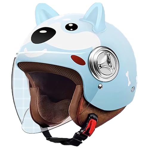 Retro-3/4-Motorrad-Halbhelm Für Kinder, DOT-Zugelassener Vintage-Elektroroller Mit Offenem Gesicht Für Kleinkinder, Go-Kart, Dirt-Bike, ATV-Helm, Moped-Fahrrad A6,46-52cm Retro-3/4-Motorrad-Halbhelm Für Kinder, DOT-Zugelassener Vintage-Elektroroller Mit Offenem Gesicht Für Kleinkinder, Go-Kart, Dirt-Bike, ATV-Helm, Moped-Fahrrad A6,46-52cm von JianJud