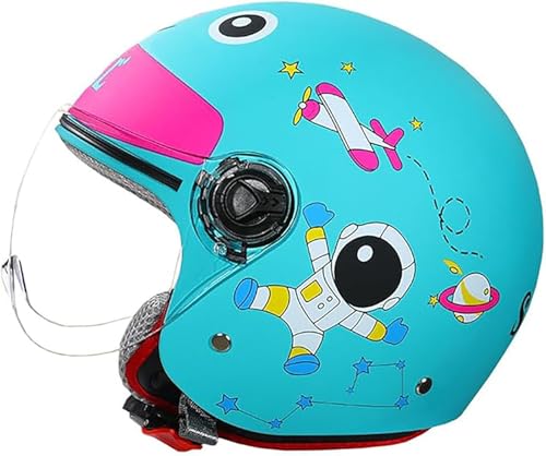 Retro-3/4-Motorrad-Halbhelm Für Kinder, DOT-Zugelassener Vintage-Elektroroller Mit Offenem Gesicht Für Kleinkinder, Go-Kart, Dirt-Bike, ATV-Helm, Moped-Fahrrad C4,46-52cm Retro-3/4-Motorrad-Halbhelm Für Kinder, DOT-Zugelassener Vintage-Elektroroller Mit Offenem Gesicht Für Kleinkinder, Go-Kart, Dirt-Bike, ATV-Helm, Moped-Fahrrad C4,46-52cm von JianJud