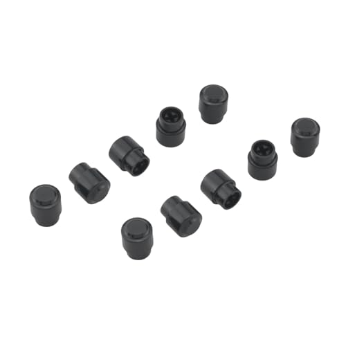JianLing 10 x Kippschalterkappen für E-Gitarre, 14,8 x 12 mm, Kunststoffknaufspitze, Musikinstrument-Zubehör für 3-Gang-, 5-Gang-, E-Gitarrenschalter, Schwarz von JianLing